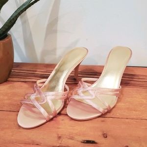 Pink heels sandals by Nine West